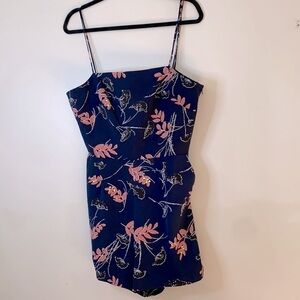 Petite Studio Navy Floral Romper